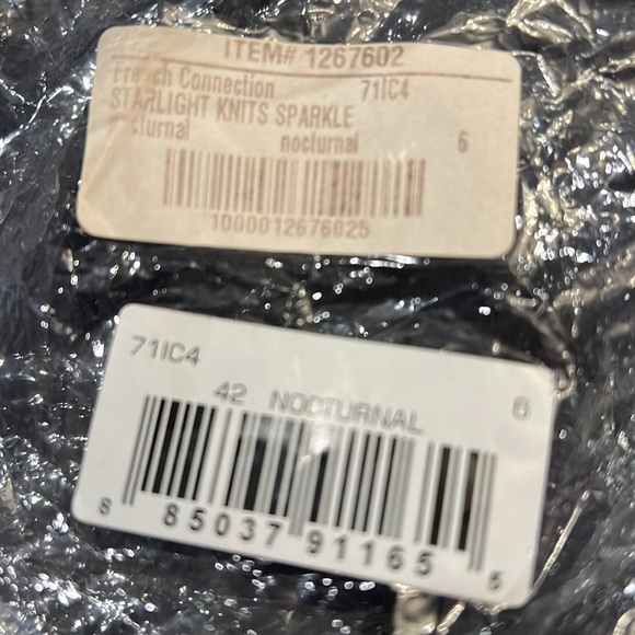 French Connection Starlight Knit sparkle dress - Picture 7 of 7